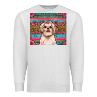 Oatmeal Heather shih tzu floral tumbler Premium Sweatshirt - JahusDesignShop