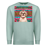 Seafoam shih tzu floral tumbler Premium Sweatshirt - JahusDesignShop