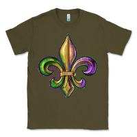 Army Green fleur de lis Classic Tee - RanaPortraitStore