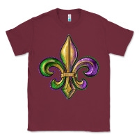 Burgundy fleur de lis Classic Tee - RanaPortraitStore