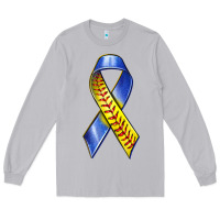 Moon Dust down syndrome ribbon softball Long Sleeve Tee - texasbilliewilder