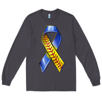 Smoke down syndrome ribbon softball Long Sleeve Tee - texasbilliewilder