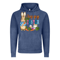 Vintage Denim easter bunny egg and carrots Vintage Hoodie - AdoDesignShop