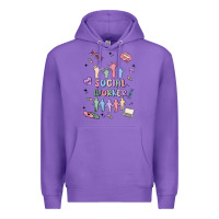 Purple social worker Premium Hoodie - MaliasSmallBusiness