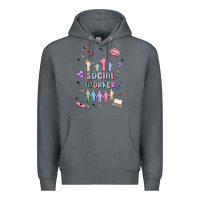 Rock social worker Premium Hoodie - MaliasSmallBusiness
