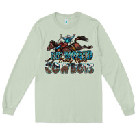 Matcha the world needs more cowboys Long Sleeve Tee - Zillion Design Studio