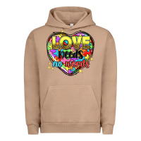 Pigment Burro Love needs no words Urban Hoodie - NancyCooperArtShop