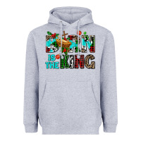 Heather Grey born is the king Heavyweight Hoodie - AdoDesignShop