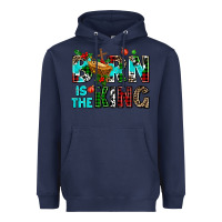 Navy born is the king Heavyweight Hoodie - AdoDesignShop