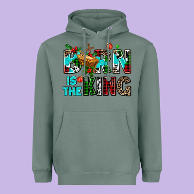 Born Is The King Heavyweight Hoodie Designed By Adodesignshop