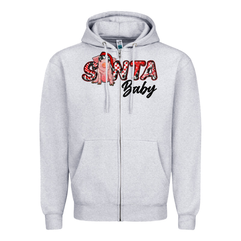 Santa Baby Zipper Hoodie by RanaPortraitStore | Teevron