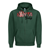 Sports Green santa baby Zipper Hoodie - RanaPortraitStore