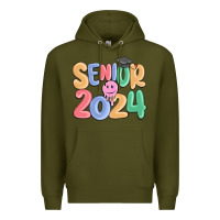 Army Green senior 2024 Premium Hoodie - MaliasSmallBusiness