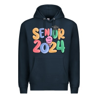 Navy senior 2024 Premium Hoodie - MaliasSmallBusiness