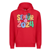 Red senior 2024 Premium Hoodie - MaliasSmallBusiness