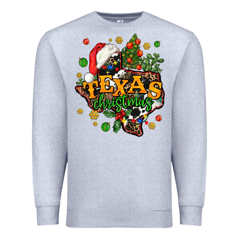 Texas Christmas Premium Sweatshirt by AdoDesignShop | Teevron