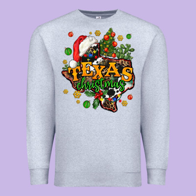 Texas Christmas Premium Sweatshirt Designed By Adodesignshop