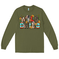 Army Green wild child Long Sleeve Tee - Zillion Design Studio