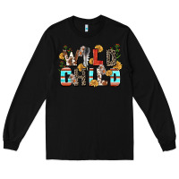 Black wild child Long Sleeve Tee - Zillion Design Studio