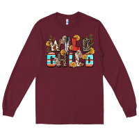 Burgundy wild child Long Sleeve Tee - Zillion Design Studio
