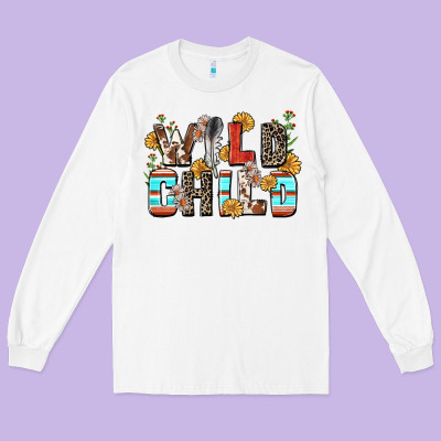 Wild Child Long Sleeve Tee Designed By Zillion Design Studio