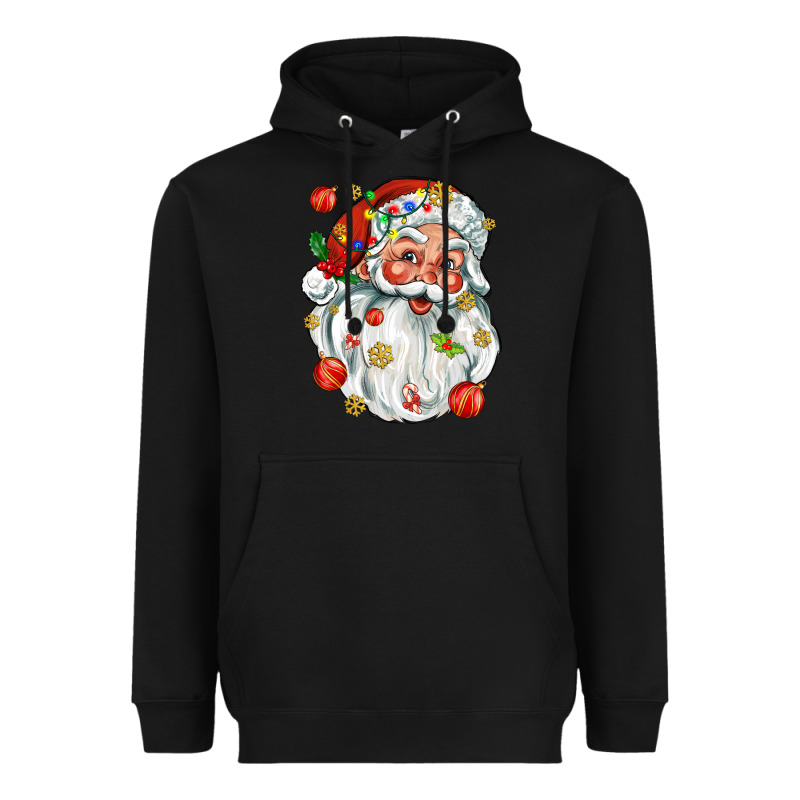 Santa With Little Christmas Heavyweight Hoodie by AdoDesignShop | Teevron