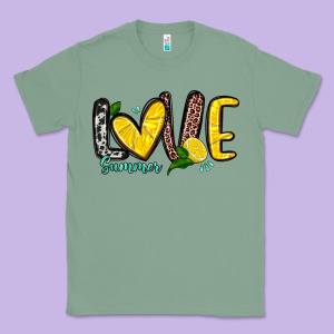 Love Summer Lemon Classic Tee Designed By Zillion Design Studio