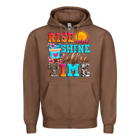 Chestnut rise and shine coffee time Zipper Hoodie - Zillion Design Studio