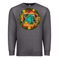 Charcoal Heather Christmas gemstone joy ornament Premium Sweatshirt - Artiststas