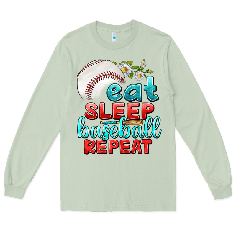 Eat Sleep Baseball Repeat Long Sleeve Tee by texasbilliewilder | Teevron
