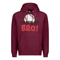 Burgundy that's my bro Premium Hoodie - MaliasSmallBusiness