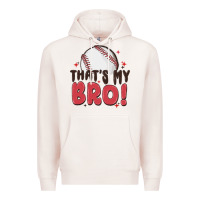 Pale Pink that's my bro Premium Hoodie - MaliasSmallBusiness