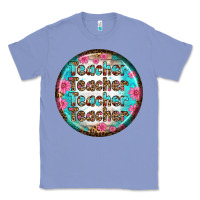 Colony Blue teacher vibe earrings Classic Tee - BundleAndBundleShop