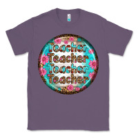 Lavender teacher vibe earrings Classic Tee - BundleAndBundleShop