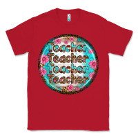 Red teacher vibe earrings Classic Tee - BundleAndBundleShop