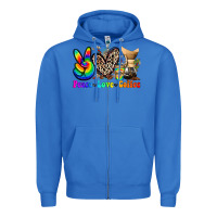 True Royal peace love  coffee Zipper Hoodie - Zillion Design Studio