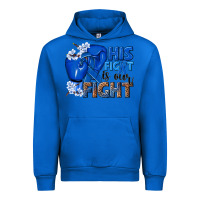 Cobalt his fight is our fight colon cancer blue ribbon Urban Hoodie - NancyCooperArtShop