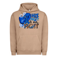 Pigment Burro his fight is our fight colon cancer blue ribbon Urban Hoodie - NancyCooperArtShop