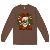 Chestnut Merry Christmas Long Sleeve Tee - RanaPortraitStore
