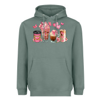 Sage floral coffee cups Heavyweight Hoodie - JahusDesignShop
