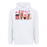 White floral coffee cups Heavyweight Hoodie - JahusDesignShop