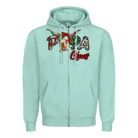 Seafoam papa claus Zipper Hoodie - RanaPortraitStore