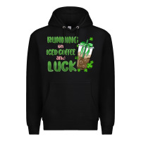 Black iced coffee and luck Premium Hoodie - MaliasSmallBusiness