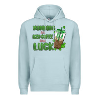 Blue Mist iced coffee and luck Premium Hoodie - MaliasSmallBusiness