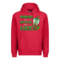 Cardinal iced coffee and luck Premium Hoodie - MaliasSmallBusiness