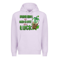 Lilac iced coffee and luck Premium Hoodie - MaliasSmallBusiness