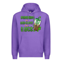 Purple iced coffee and luck Premium Hoodie - MaliasSmallBusiness