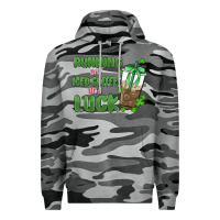 Slate Camo iced coffee and luck Premium Hoodie - MaliasSmallBusiness