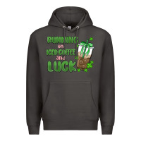 Smoke iced coffee and luck Premium Hoodie - MaliasSmallBusiness