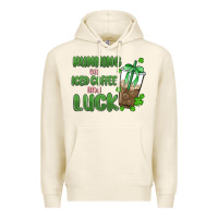 Tofu iced coffee and luck Premium Hoodie - MaliasSmallBusiness